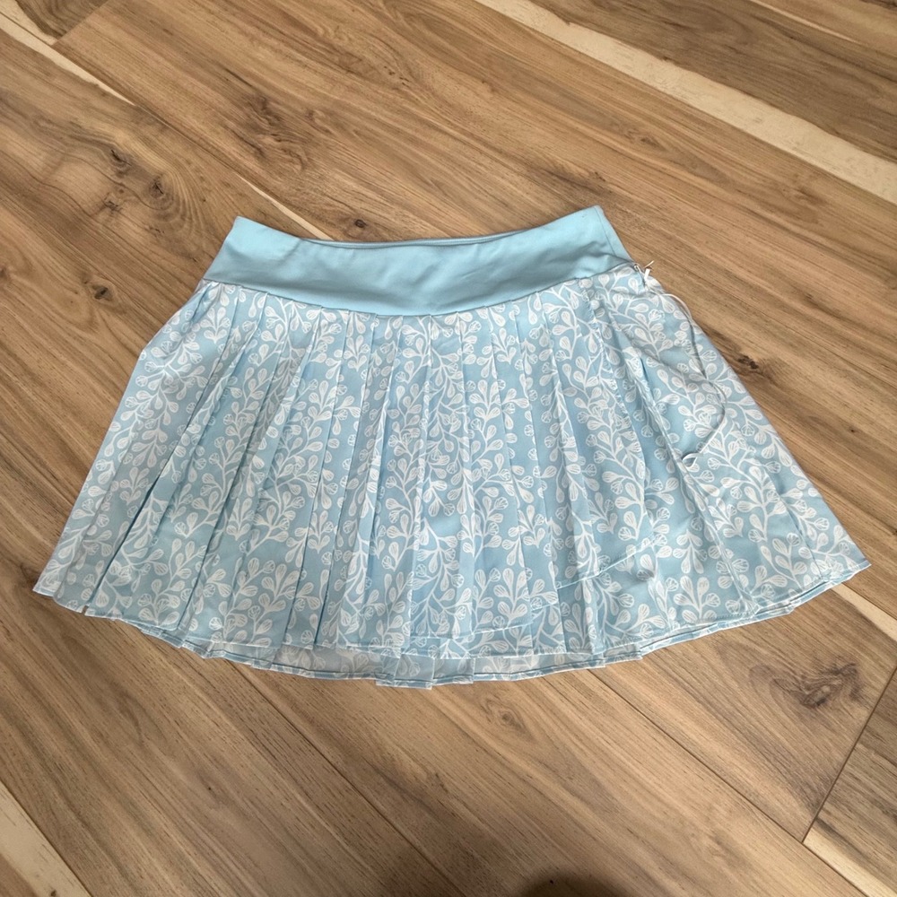 Sigrid Olsen Womens‎ Light Blue Floral Tennis Golf Skirt Size S NWOT